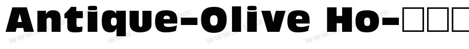 Antique-Olive Ho字体转换